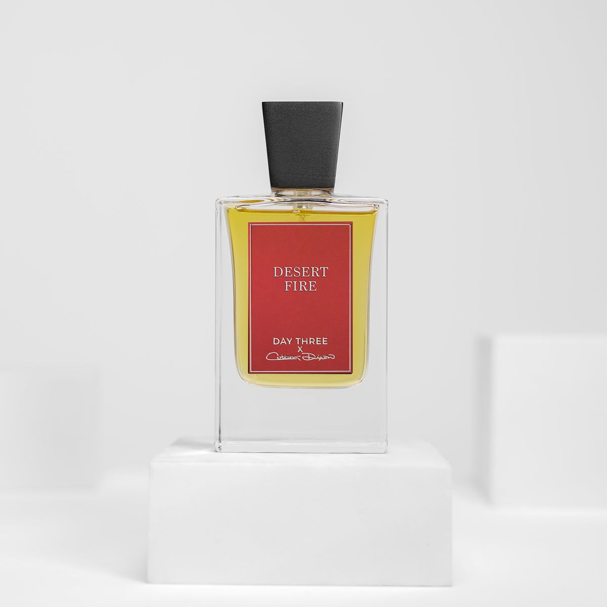 Desert Fire extrait de parfum by Day Three Fragrances, 50ml bottle with box, a bold leather and burning woods fragrance